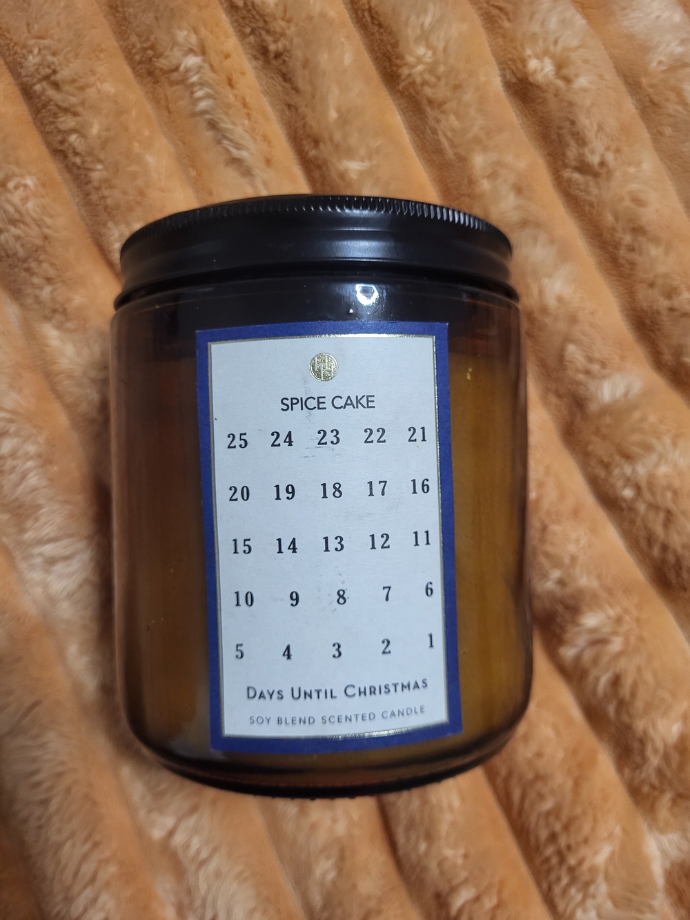 Spice Cake Soy Blend Scented Candle - Amber Glass